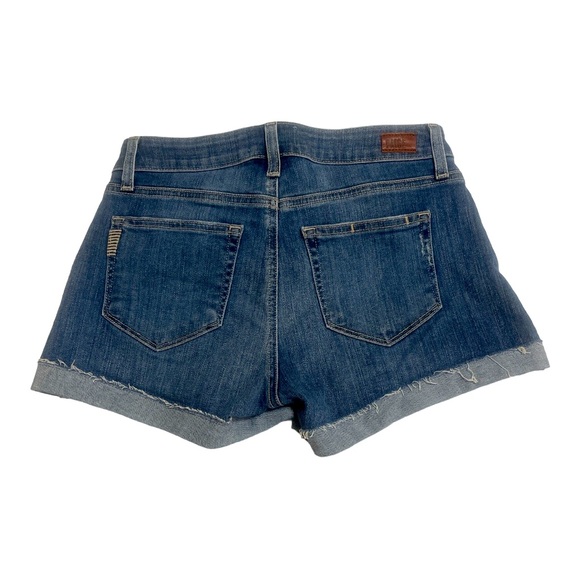PAIGE Jimmy  Raw Denim Destructed jean shorts - Picture 3 of 6